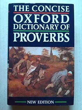 Couverture du produit · The Concise Oxford Dictionary of Proverbs