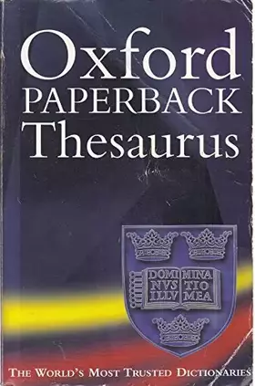 Couverture du produit · Oxford Paperback Thesaurus 2ª Edición