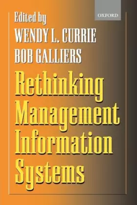 Couverture du produit · Rethinking Management Information Systems: An Interdisciplinary Perspective