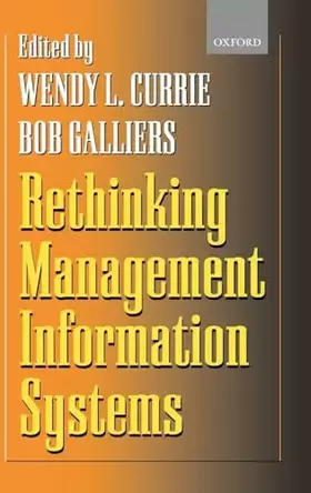 Couverture du produit · Rethinking Management Information Systems: An Interdisciplinary Perspective