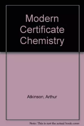 Couverture du produit · Modern Certificate Chemistry
