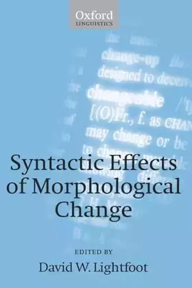 Couverture du produit · Syntactic Effects of Morphological Change