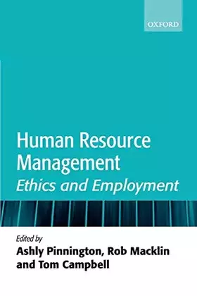 Couverture du produit · Human Resource Management: Ethics and Employment