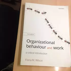 Couverture du produit · Organizational Behaviour and Work: A Critical Introduction