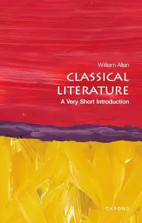 Couverture du produit · Classical Literature: A Very Short Introduction