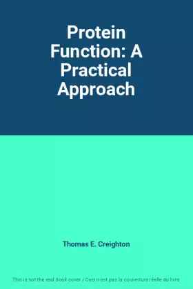 Couverture du produit · Protein Function: A Practical Approach