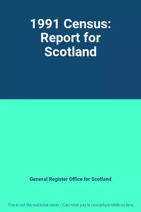 Couverture du produit · 1991 Census: Report for Scotland