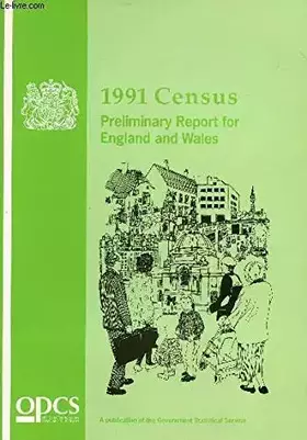 Couverture du produit · 1991 Census: Preliminary Report for England and Wales