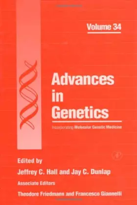 Couverture du produit · Advances in Genetics (Volume 34)