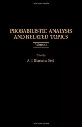 Couverture du produit · Probabilistic Analysis and Related Topics