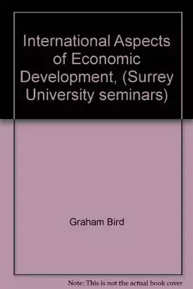 Couverture du produit · International Aspects of Economic Development