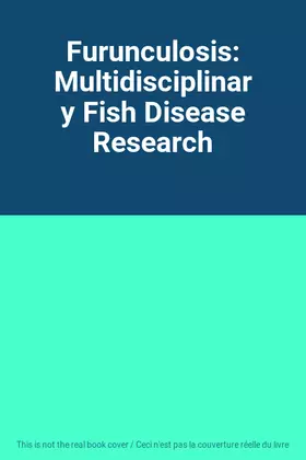 Couverture du produit · Furunculosis: Multidisciplinary Fish Disease Research