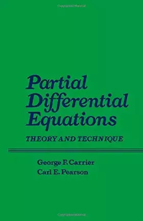 Couverture du produit · Partial differential equations: Theory and technique