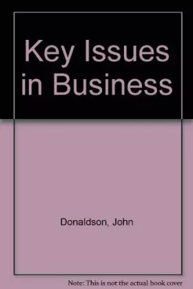 Couverture du produit · Key Issues in Business Ethics