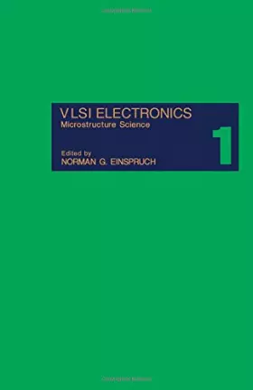 Couverture du produit · Vlsi Electronics: Microstructure Science