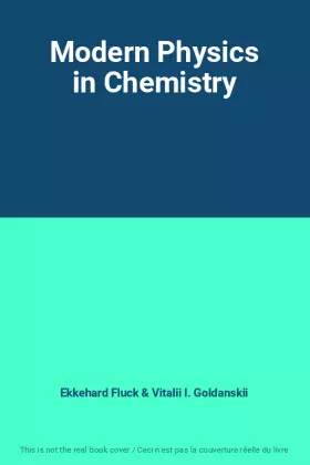 Couverture du produit · Modern Physics in Chemistry