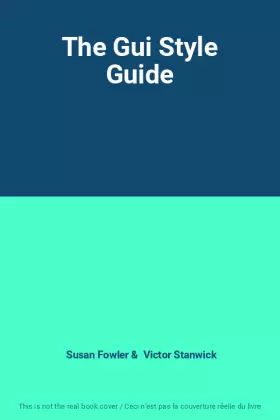 Couverture du produit · The Gui Style Guide