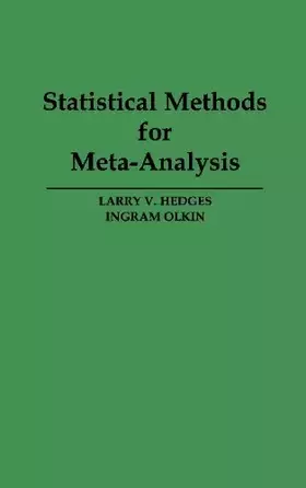 Couverture du produit · Statistical Methods for Meta-Analysis