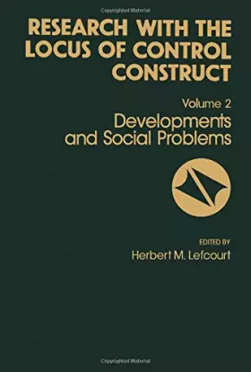 Couverture du produit · Research With the Locus of Control Construct: Developments in Social Problems