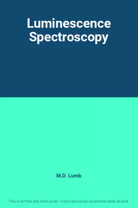 Couverture du produit · Luminescence Spectroscopy