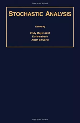 Couverture du produit · Stochastic Analysis: Liber Amicorum for Moshe Zakai