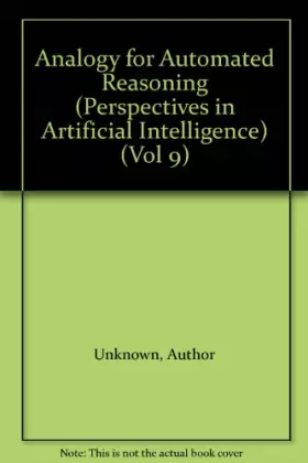 Couverture du produit · Analogy for Automated Reasoning