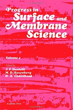 Couverture du produit · Progress in Surface and Membrane Science: v. 4