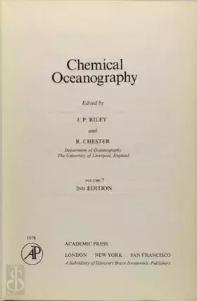 Couverture du produit · Chemical Oceanography