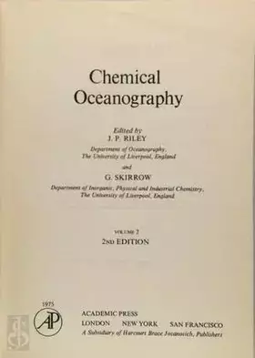 Couverture du produit · Chemical Oceanography