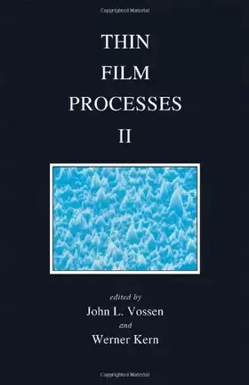 Couverture du produit · Thin Film Processes, Volume 2
