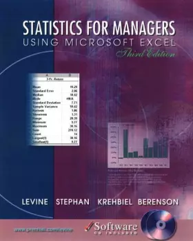 Couverture du produit · Statistics For Managers Using Microsoft Excel