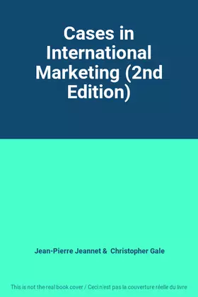 Couverture du produit · Cases in International Marketing (2nd Edition)