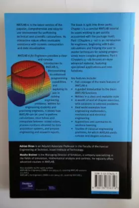 Couverture du produit · Matlab 6 for Engineers