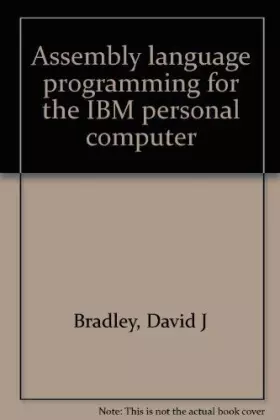 Couverture du produit · Assembly Language Programming for the IBM Personal Computer
