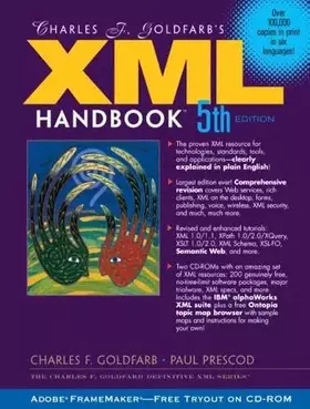 Couverture du produit · Charles F. Goldfarb's Xml Handbook