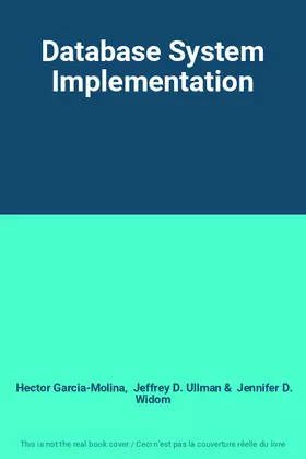 Couverture du produit · Database System Implementation