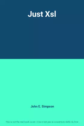 Couverture du produit · Just Xsl