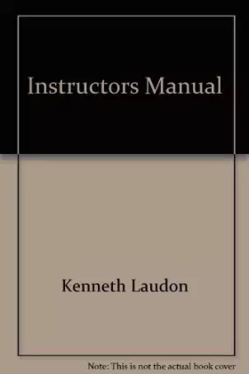 Couverture du produit · Instructors Manual