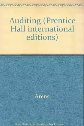 Couverture du produit · Auditing (Prentice Hall international editions)
