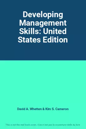Couverture du produit · Developing Management Skills: United States Edition
