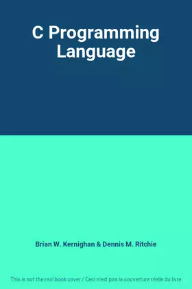 Couverture du produit · C Programming Language