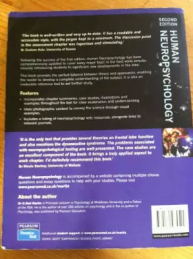 Couverture du produit · Human Neuropsychology (2nd Edition)