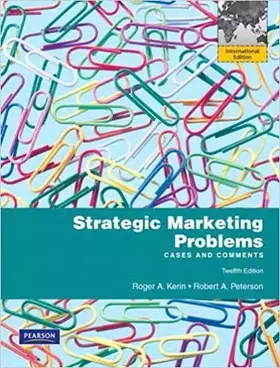 Couverture du produit · Strategic Marketing Problems: Cases and Comments: International Edition