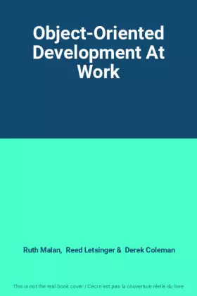 Couverture du produit · Object-Oriented Development At Work