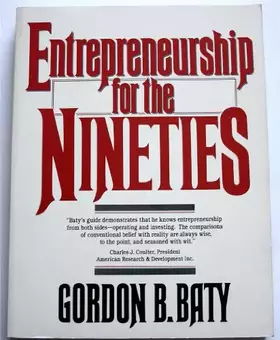Couverture du produit · Entrepreneurship for the Nineties