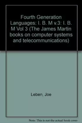 Couverture du produit · Fourth Generation Languages: 4Gls from IBM