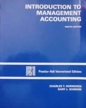 Couverture du produit · Introduction to Management Accounting