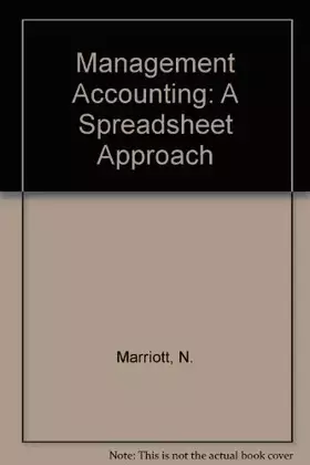 Couverture du produit · Management Accounting: A Spreadsheet Approach