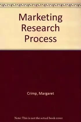 Couverture du produit · The marketing research process