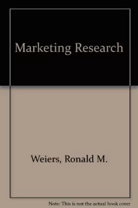 Couverture du produit · Marketing Research